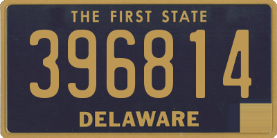 DE license plate 396814