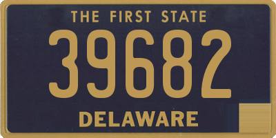 DE license plate 39682