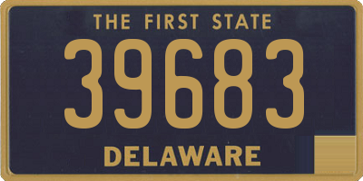 DE license plate 39683