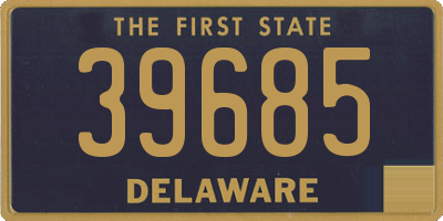 DE license plate 39685