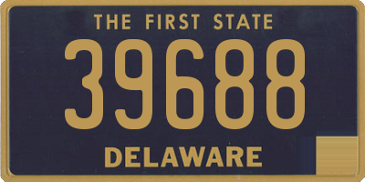DE license plate 39688