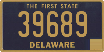 DE license plate 39689