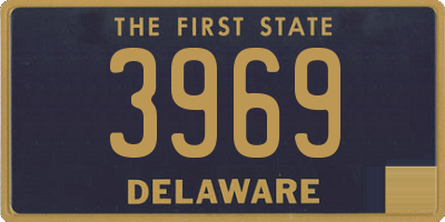DE license plate 3969