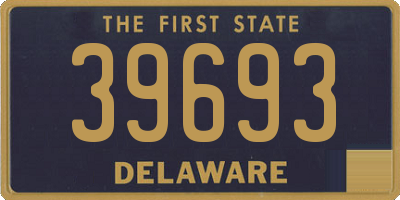 DE license plate 39693