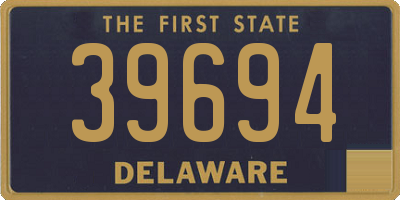 DE license plate 39694