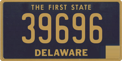 DE license plate 39696