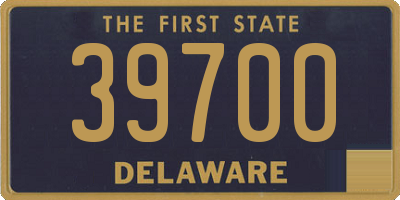 DE license plate 39700