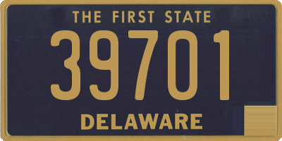 DE license plate 39701