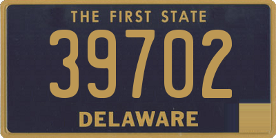 DE license plate 39702