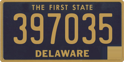 DE license plate 397035