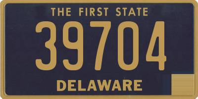 DE license plate 39704
