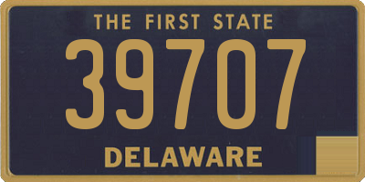 DE license plate 39707