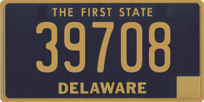 DE license plate 39708