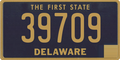 DE license plate 39709