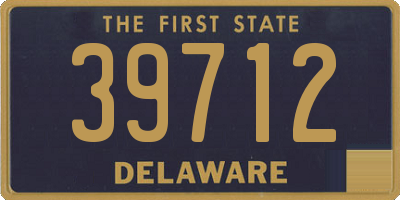 DE license plate 39712