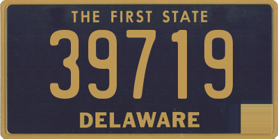 DE license plate 39719