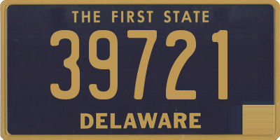 DE license plate 39721