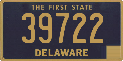 DE license plate 39722