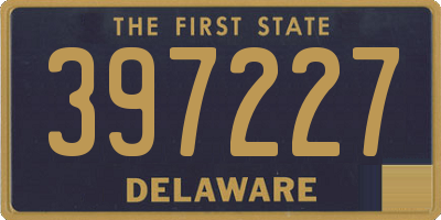 DE license plate 397227