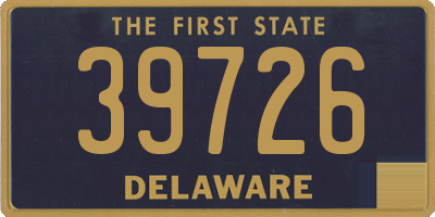 DE license plate 39726