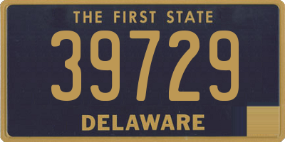 DE license plate 39729