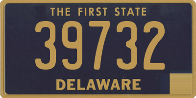 DE license plate 39732