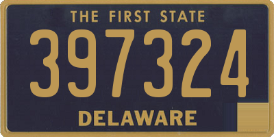 DE license plate 397324
