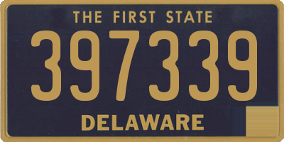 DE license plate 397339