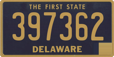 DE license plate 397362