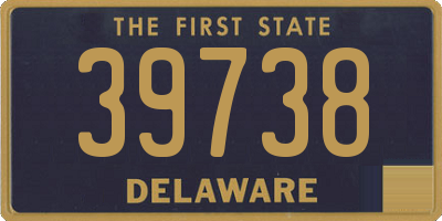 DE license plate 39738