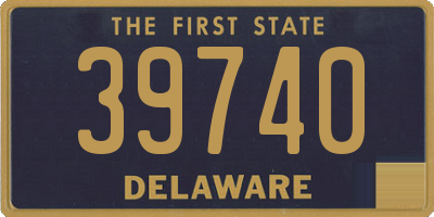 DE license plate 39740