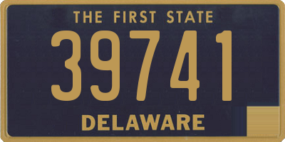 DE license plate 39741