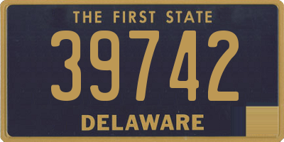 DE license plate 39742