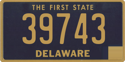 DE license plate 39743