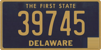 DE license plate 39745