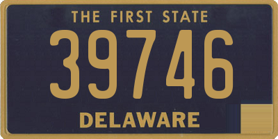 DE license plate 39746