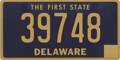 DE license plate 39748