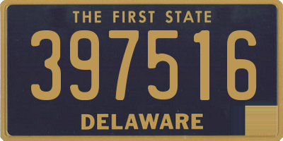 DE license plate 397516