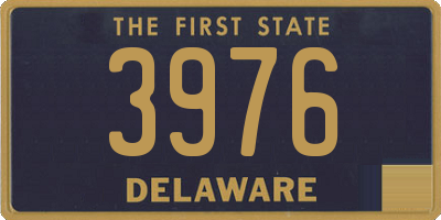 DE license plate 3976