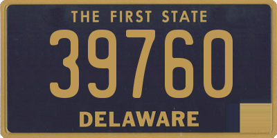 DE license plate 39760