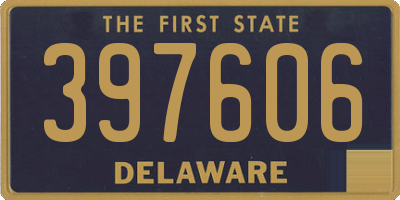 DE license plate 397606