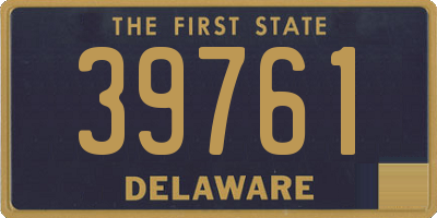 DE license plate 39761