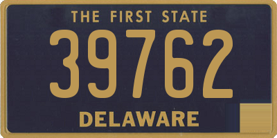 DE license plate 39762