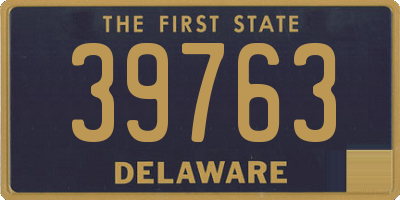 DE license plate 39763