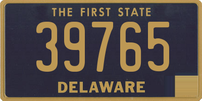 DE license plate 39765