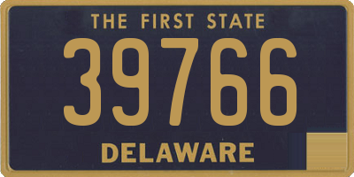 DE license plate 39766