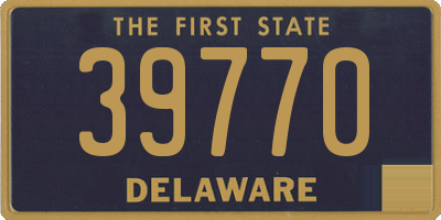 DE license plate 39770