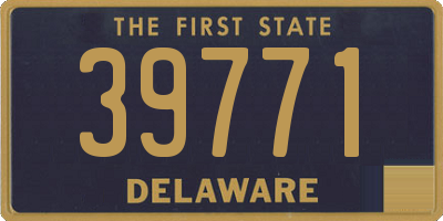 DE license plate 39771