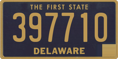 DE license plate 397710