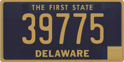 DE license plate 39775